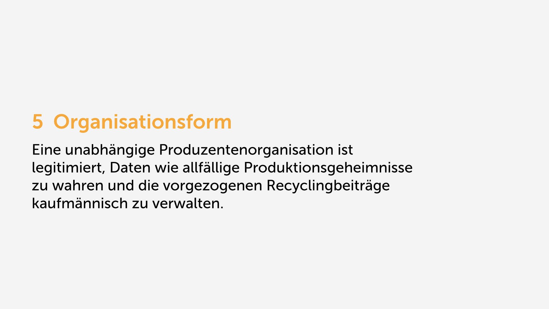Matratzen Allianz Textgrafik zur Organisationsform